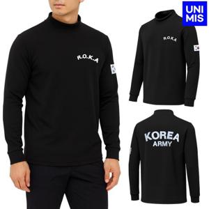 유니미스 남성 겨울 기모 융털 로카 반목폴라 티셔츠