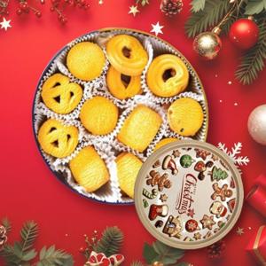 크리스마스한정! GRP클래식 틴케이스 버터쿠키 340g x3개, 12종랜덤