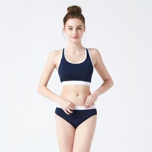 [베이직 엘르]베이직엘르 여성인 래쉬가드 이너 브라탑 비키니 팬티 수영복 세트 BEL-S230N