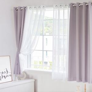 까르데코 디망쉬 암막+무지 속지 창문커튼 4장