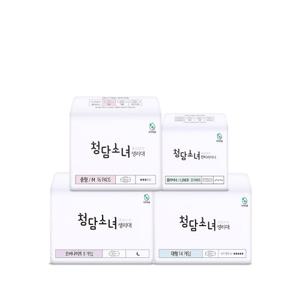 [청담소녀] 대나무 탑시트 안심 생리대 1인 패키지
