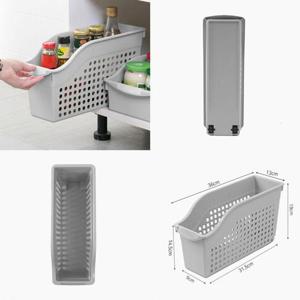 정리의달인 슬림 수납 바구니 바퀴 멀티 바스켓 [WC25D09]