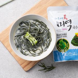[더싱싱] 조리없이 바로먹는 저칼로리 미역국수180g*5봉+우동소스 5봉