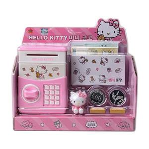 [XB24L610_47]헬로키티 미니금고 키티완구 은행놀이 저금통