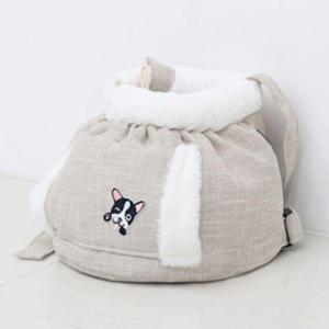 강아지이동가방 강아지 워머 이동가방 소형 베이지 1P 애견 이동장