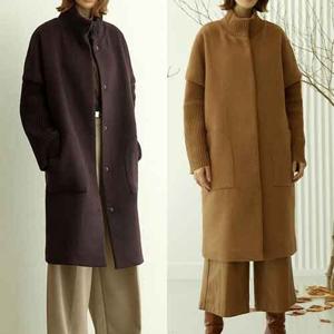 [H2.모데나] ★런칭가169000원★ 구스등판 캐시미어 혼방 코트 1종