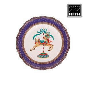 갤러리아_222fifth 크리스마스 로얄팰리스 접시 16cm 퍼플