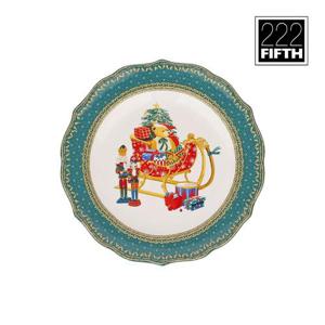 갤러리아_222fifth 크리스마스 로얄팰리스 접시 16cm 그린