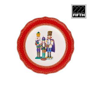 갤러리아_222fifth 크리스마스 로얄팰리스 접시 16cm 레드