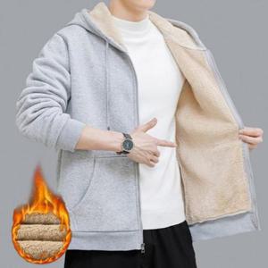 남녀공용 융털 양털 뽀글이 후드집업 루즈핏 후드티 자켓 후리스 빅사이즈