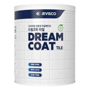제비스코 드림코트 타일 화이트0.9L 타일페인트 (W39EC1D)
