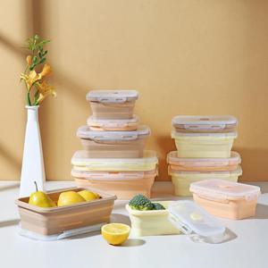 이지실리 폴딩 런치박스 4P세트