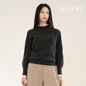 (방송에서만이가격)[엘렌느] 25FW 메리노울 100 홀가먼트 풀오버 1종(차콜)