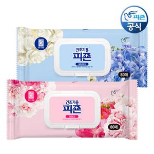 피죤 건조기용 시트 섬유유연제 80매x2개 / 풍부한 향기, 오픈캡타입