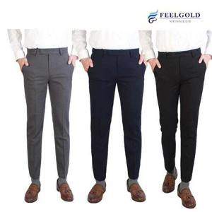 [필골드] 남성 TR 기모 슬랙스팬츠 3종세트 1.5m줄자 AD2713
