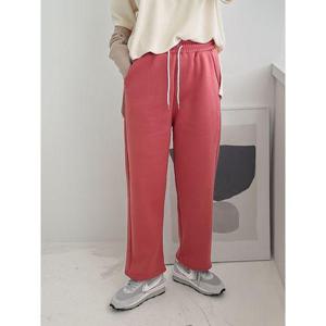 [나인포시즌]기기 여성 겨울 키작녀 기모 츄리닝 트레이닝 항아리 와이드 통바지 바지 팬츠 일바지 트레..