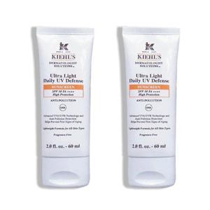 [Kiehls]키엘 울트라 라이트 데일리 UV 디펜스 선스크린 선케어 선크림 60ml (2개입)