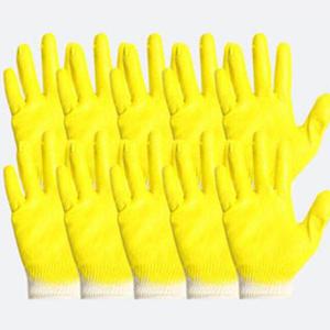 노랑 반코팅장갑 10켤례세트 목장갑 면장갑 작업장갑 (WCDEC05)