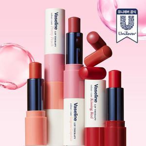 [무료배송] 바세린 립 테라피 컬러 앤 케어  4.2g 1+1 + 파우치 증