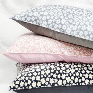 플라워 겨울 극세사 누빔 베개커버 50X70