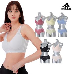 [아디다스] 속옷 교체기회 노와이어 볼륨 브라1장/헴팬티 2장 균일가