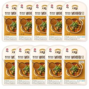 [다담]냉이된장찌개양념140gX10개/간편 파우치양념