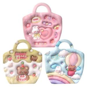 캐릭터 핸들 미니 지퍼백 랜덤 10개입 3P 간식 포장