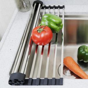 넓은 스텐 싱크대 실리콘 식기건조대 16칸