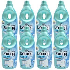 다우니 초고농축 섬유유연제 1L 용기(드럼/일반겸용) 실내건조 프레시클린 용기x8개