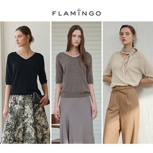 [10%할인+10%적립][후라밍고] 더 프리미엄 25FW 화이트 캐시미어 100% 홀가먼트 하프 니트