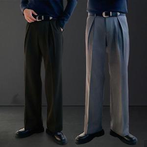 비비오 히터 피치 기모 겨울 세미와이드 투턱 슬랙스 (2color S-XL) WFL1RR8