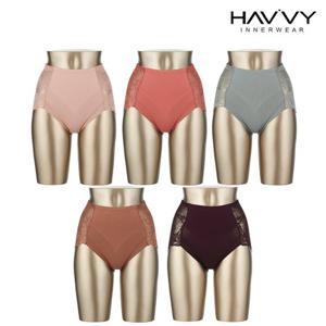 [하비] 5종 오가닉코튼 하이웨스트 보정팬티 B형 5종(90~95)