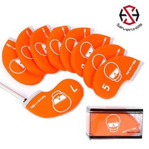 [파비온골프]세븐힐스 스컬 오렌지 아이언커버