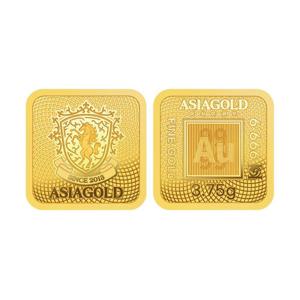 [아시아골드] 24k 순금 잠상 스퀘어 골드바 3.75g