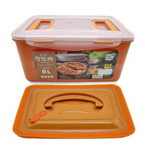 황토락 김치통 6호 중 8L 누름판포함 절임 밀폐용기 (WB309F7)
