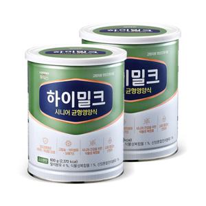 일동후디스 하이밀크 시니어 균형영양식 600g 2캔