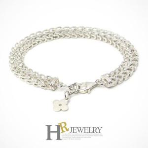 [호림쥬얼리]실버92.5/Silver/은팔찌/예쁜(HR)실버 W 뷰티 체인 팔찌(NO.52326)