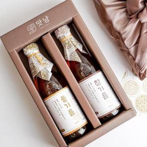 순수 저온압착 선물세트 참기름350ml+들기름350ml