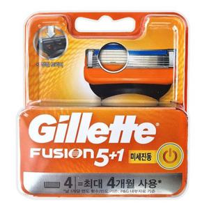 질레트 퓨전파워 면도날 4입