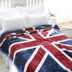 유니언잭 영국 극세사 양면 이불 밍크 블랭킷 담요 로즈 WFL2PCS