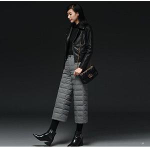 W19786 뒷밴드 8부 누빔 여자 겨울 패딩 솜 바지 WFL8D8U