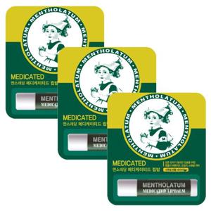 멘소래담 메디케이티드 립밤 극건조입술 4.5x3개 / 건조한 입술케어 립케어 입술관리 휴대용 립밤