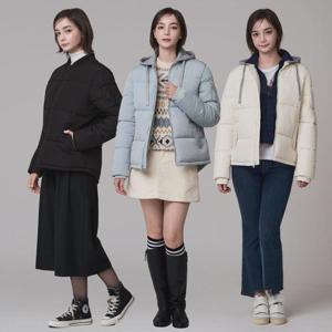 [카이아크만] 여성 후디 패딩 자켓 3종택1