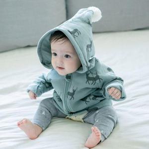 [베베샤]유아 아기 기모점퍼 사슴