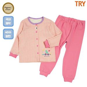 트라이 크리켓 여아 9부 돌복 G61 아동 여아 유아 내복 내의 세트 T100818