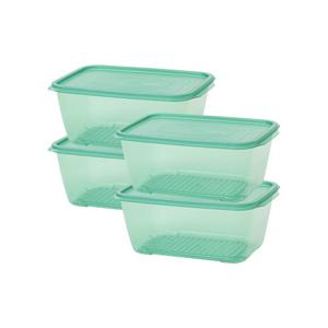 이지앤프리 튼튼이 웨이브킵 냉동실정리용기 3000ml 4p