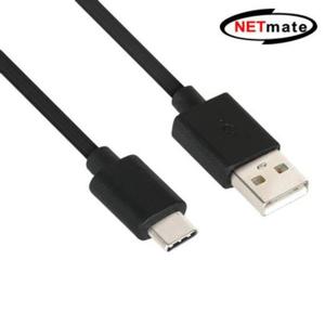 USB2.0 AMCM 케이블 1m 고속충전 핸드폰 C 타입 블랙 [W4B4DBE]