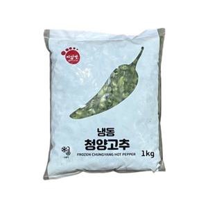 [산정마을] 냉동 청양고추 슬라이스 1kg