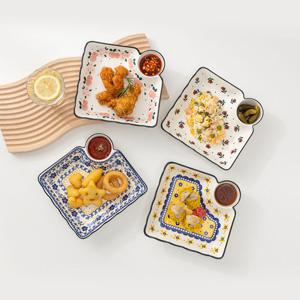 프라카 폴란드풍 도자기 만두접시 4P 세트