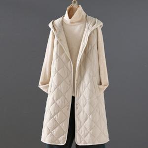 [몽벨리즈]엘란후드누빔롱조끼 mde2300921